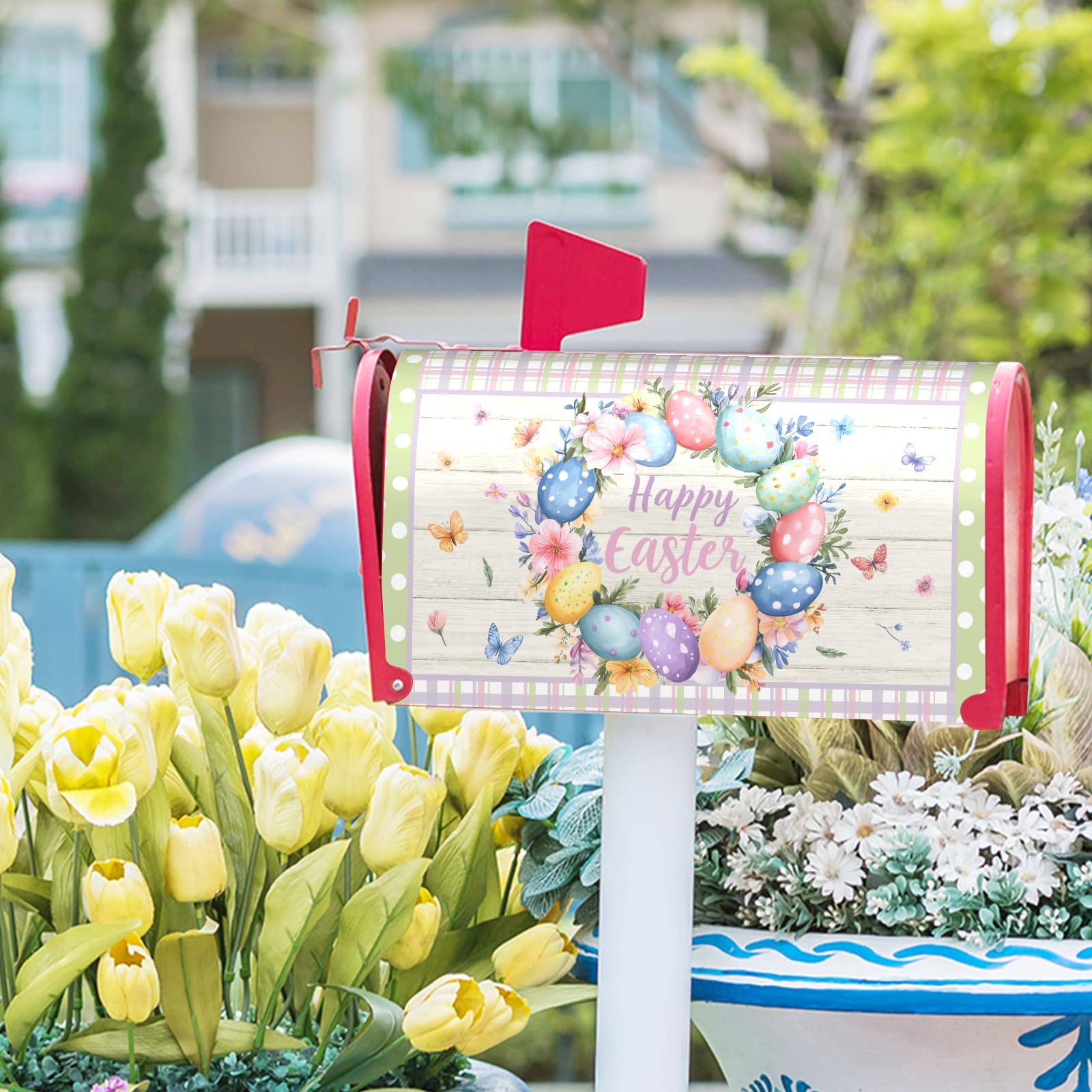 Ancordivo vibrant Easter decor that protects against sun and rain.