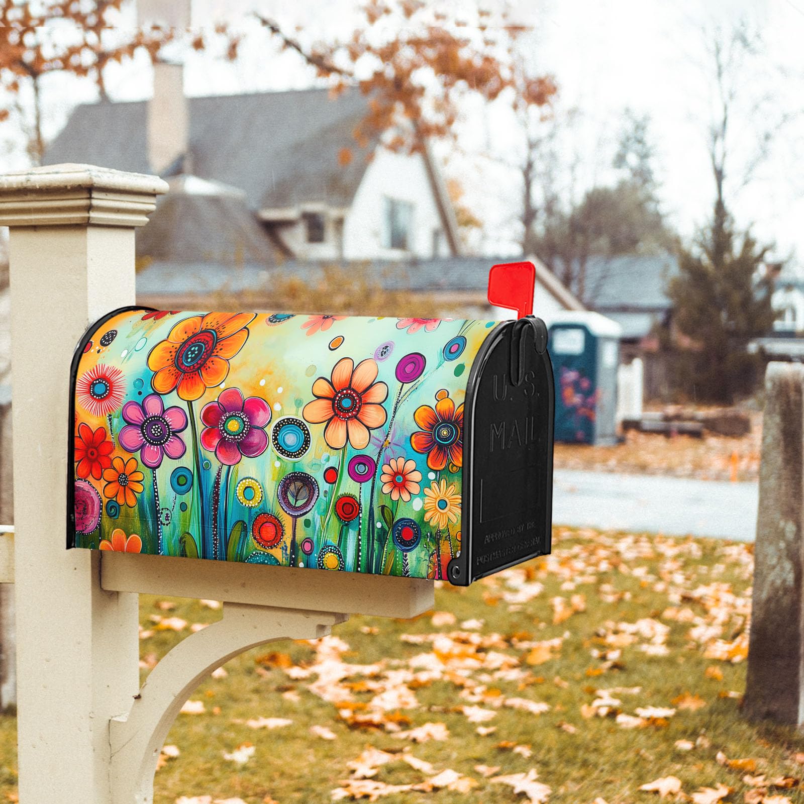 Ancordivo outdoor-ready cover fits standard mailboxes for curb appeal.