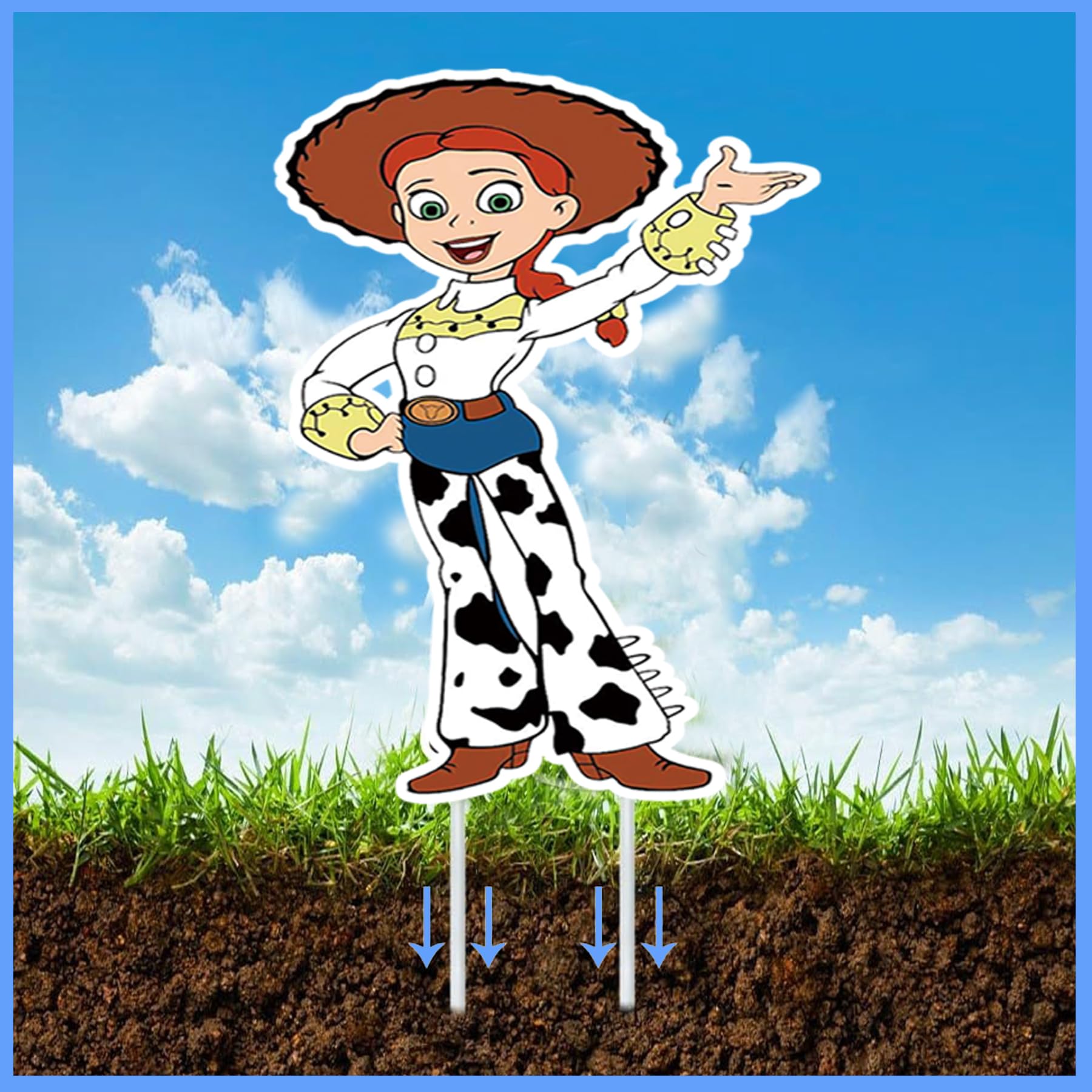 ANCOSJOY fiber stakes securely anchor signs in any lawn.