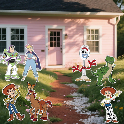 ANCOSJOY durable outdoor decor complements toy-themed birthday parties.