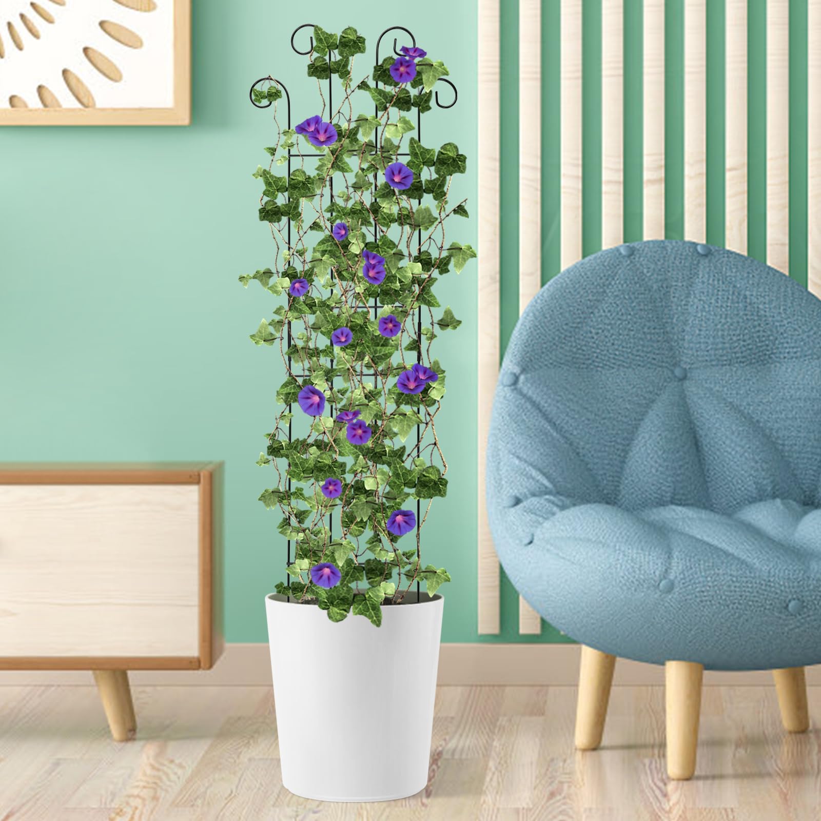 ANCOUUIN weatherproof metal frame suits outdoor gardens year-round.