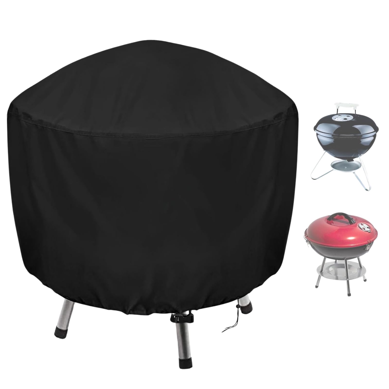 Andacar grill cover on Cuisinart CCG190RB protects against rain and UV.
