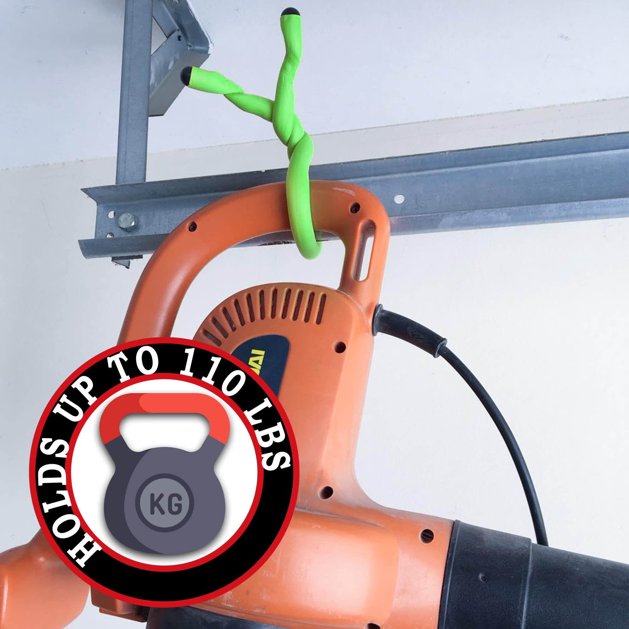 Andalus Brands Twist Rubber Ties reusable for hanging storage in home or office.