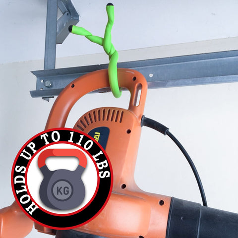 Andalus Twist ties in the garage organizing cords and tools.