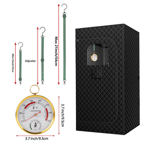 Andelov thermometer red pointer close-up for quick readings in steam