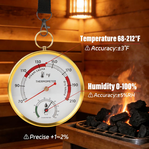 Andelov wall-mount sauna instrument fits traditional, infrared, and portable saunas