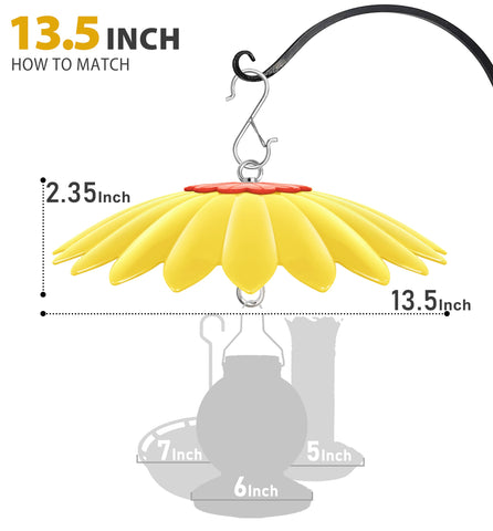 Andergi 13.5-inch baffle guard protects seeds from weather and squirrels.