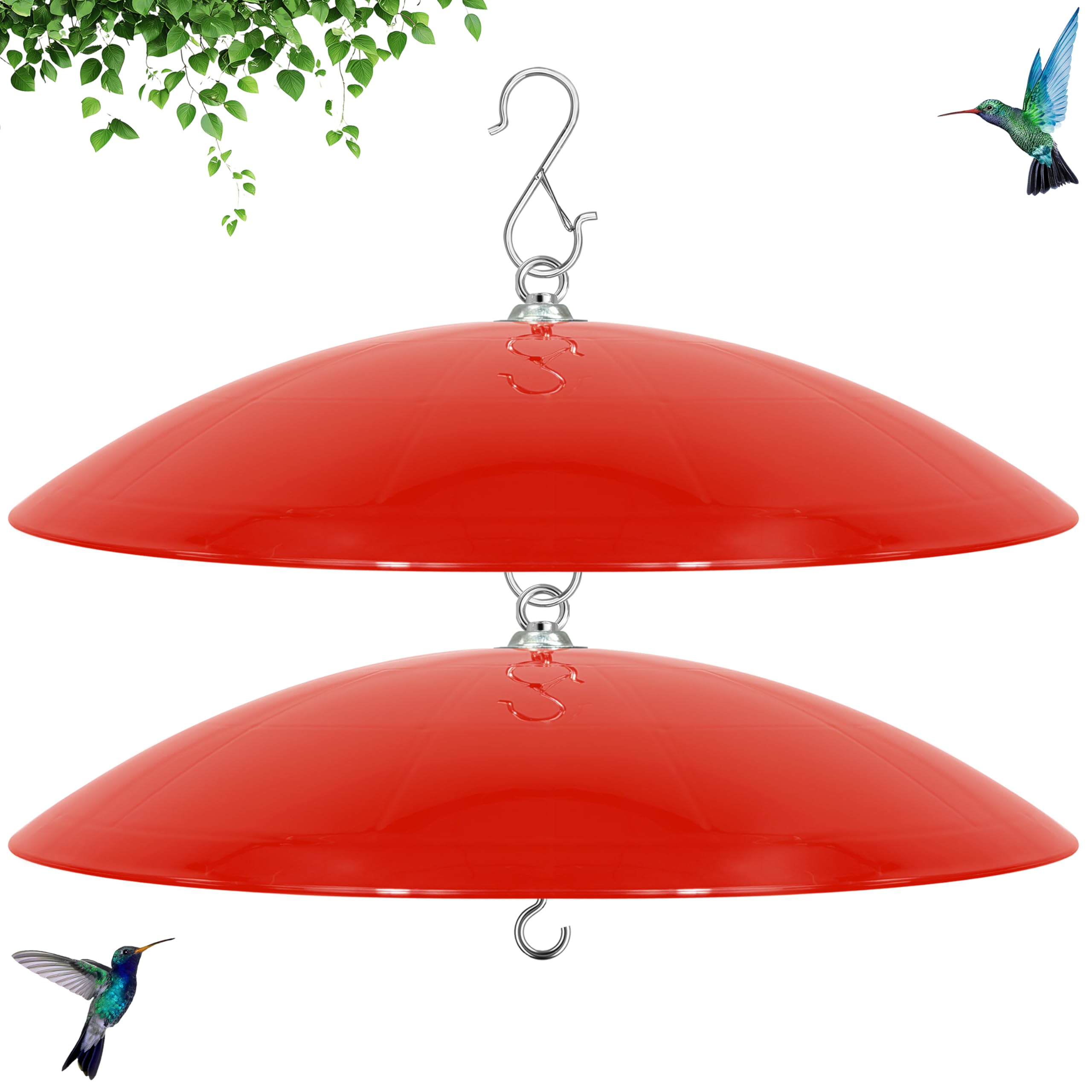 Andergi 16-inch dome cover shields bird feeders from rain and debris.
