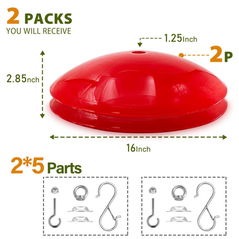 Andergi 2-pack covers offer versatile color options to match garden décor.