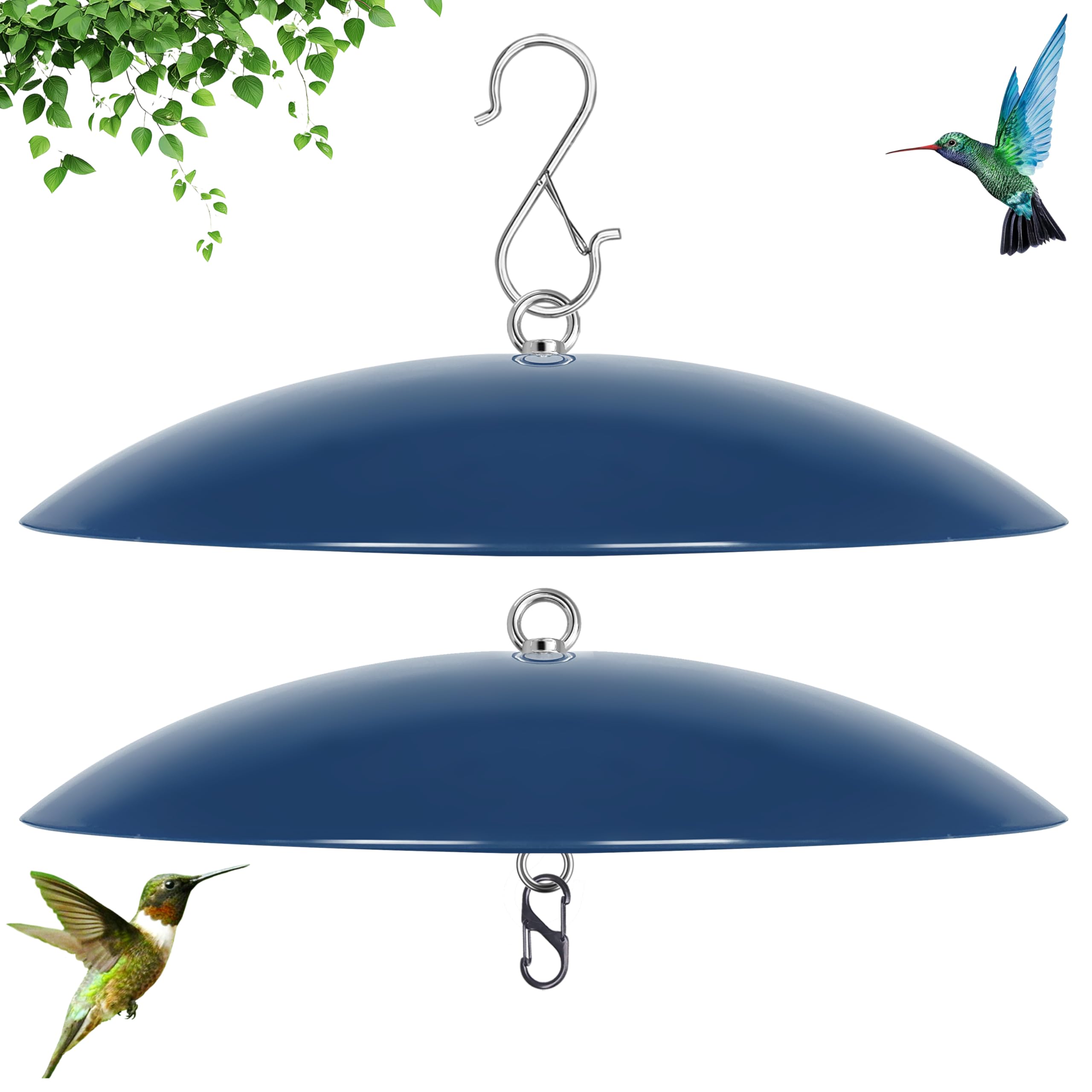 andergi Bird Feeder Dome Cover blocks rain and leaves, keeping seeds dry.