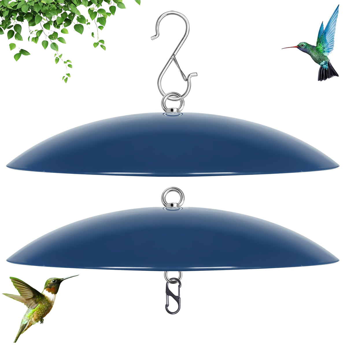 andergi Bird Feeder Dome Cover blocks rain and leaves, keeping seeds dry.