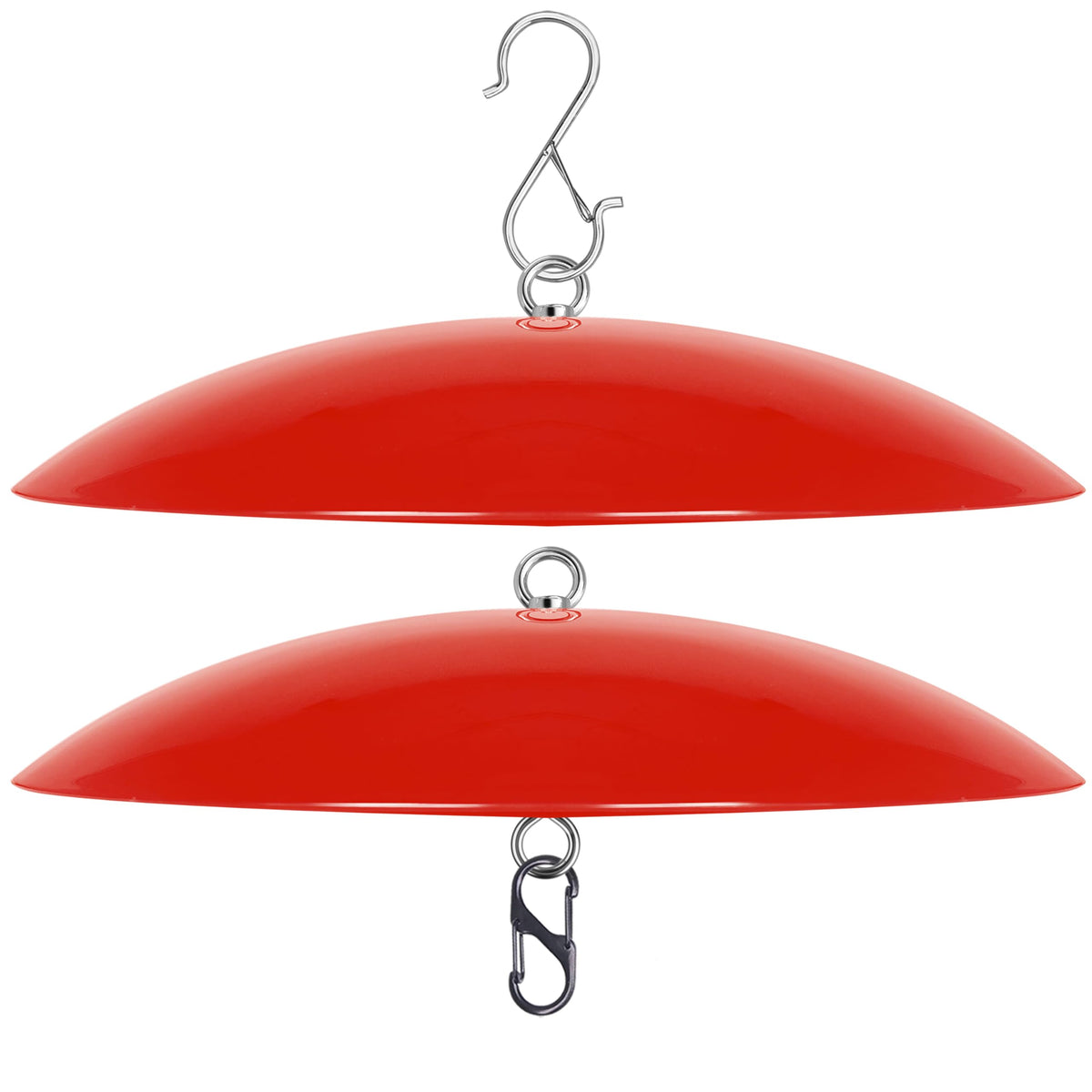 Andergi dome guard for hummingbird feeder protects nectar from rain
