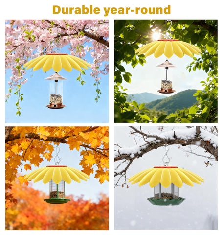 Andergi durable PP plastic cover keeps nectar dry and feeders clean.