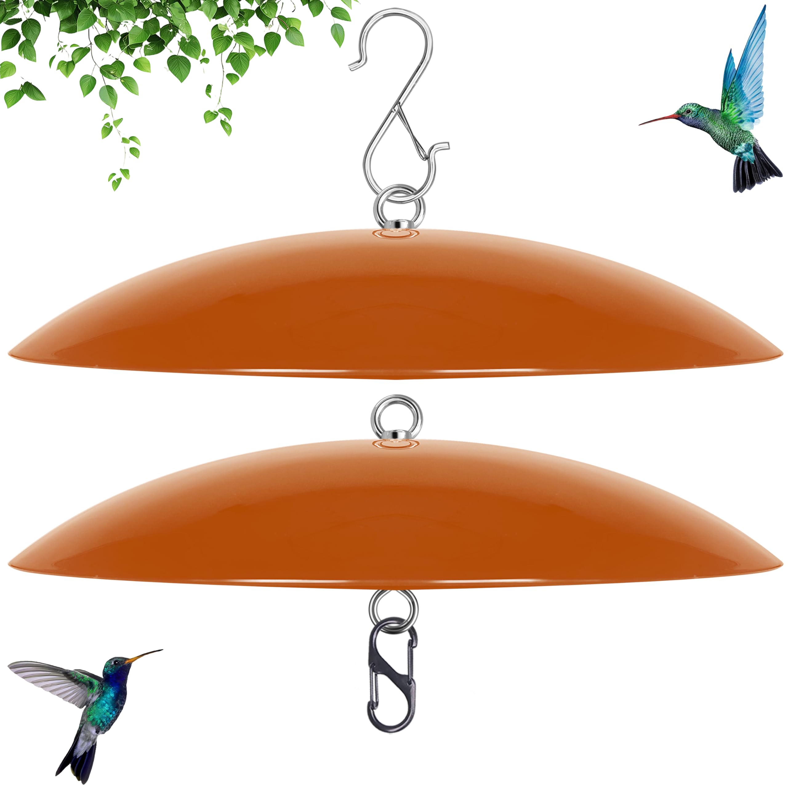 Andergi hummingbird feeder dome cover protects nectar from rain