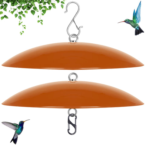 Andergi hummingbird feeder dome cover protects nectar from rain