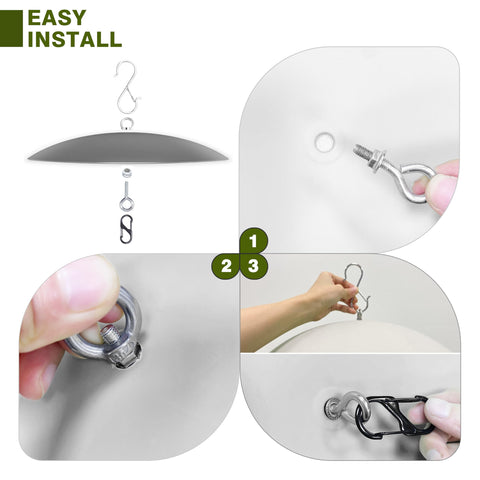 Andergi hummingbird feeder umbrella black provides shade while deterring rain intrusion