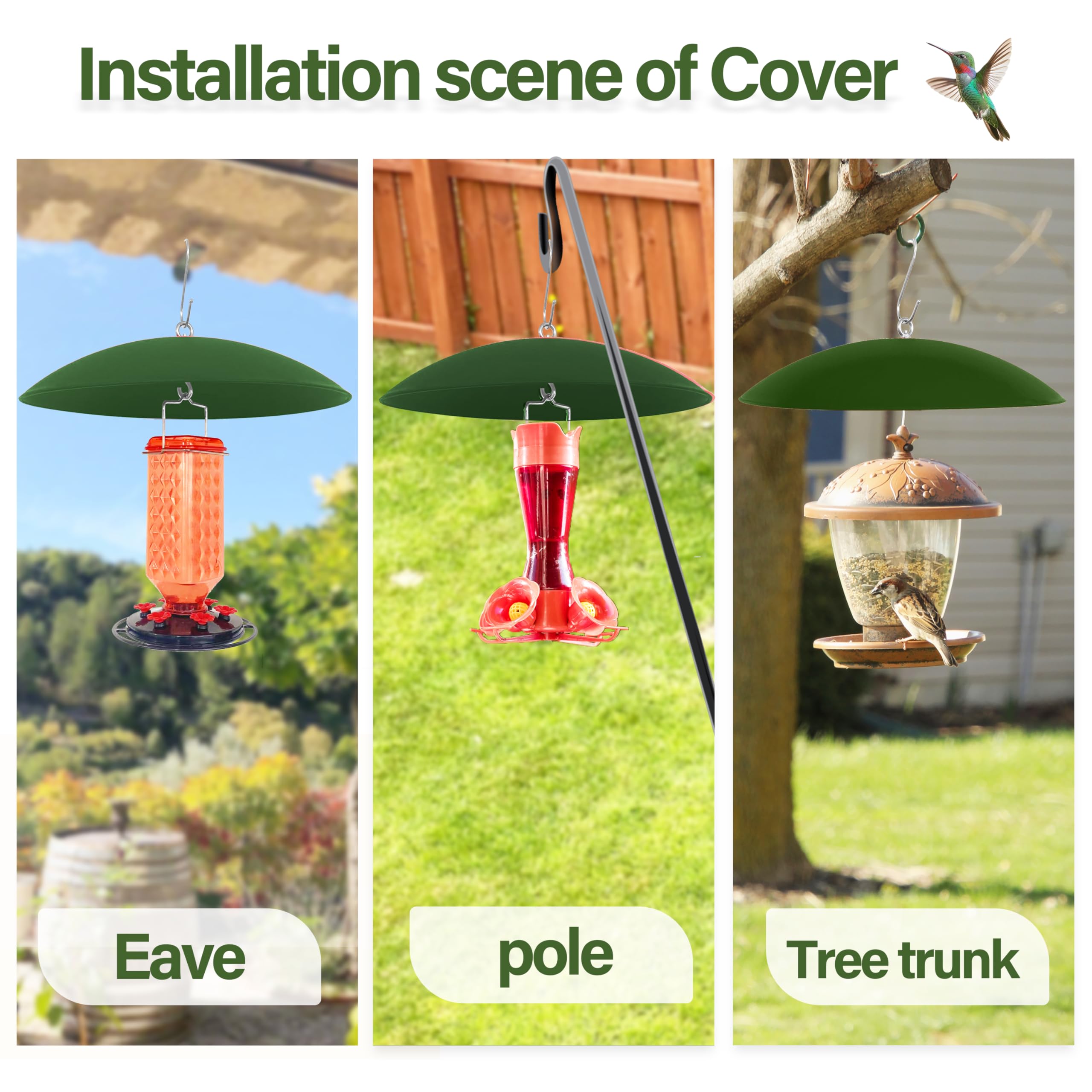 andergi outdoor patio bird feeder umbrella protects feed while elevating decor