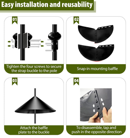 Andergi PP plastic weatherproof baffle closeup highlighting durable construction.