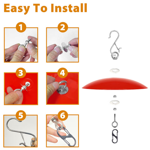 Andergi squirrel-proof bird feeder umbrella deters curious rodents.