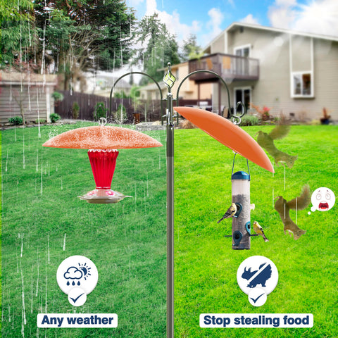 Andergi two-pack hummingbird feeder dome covers multiple setups