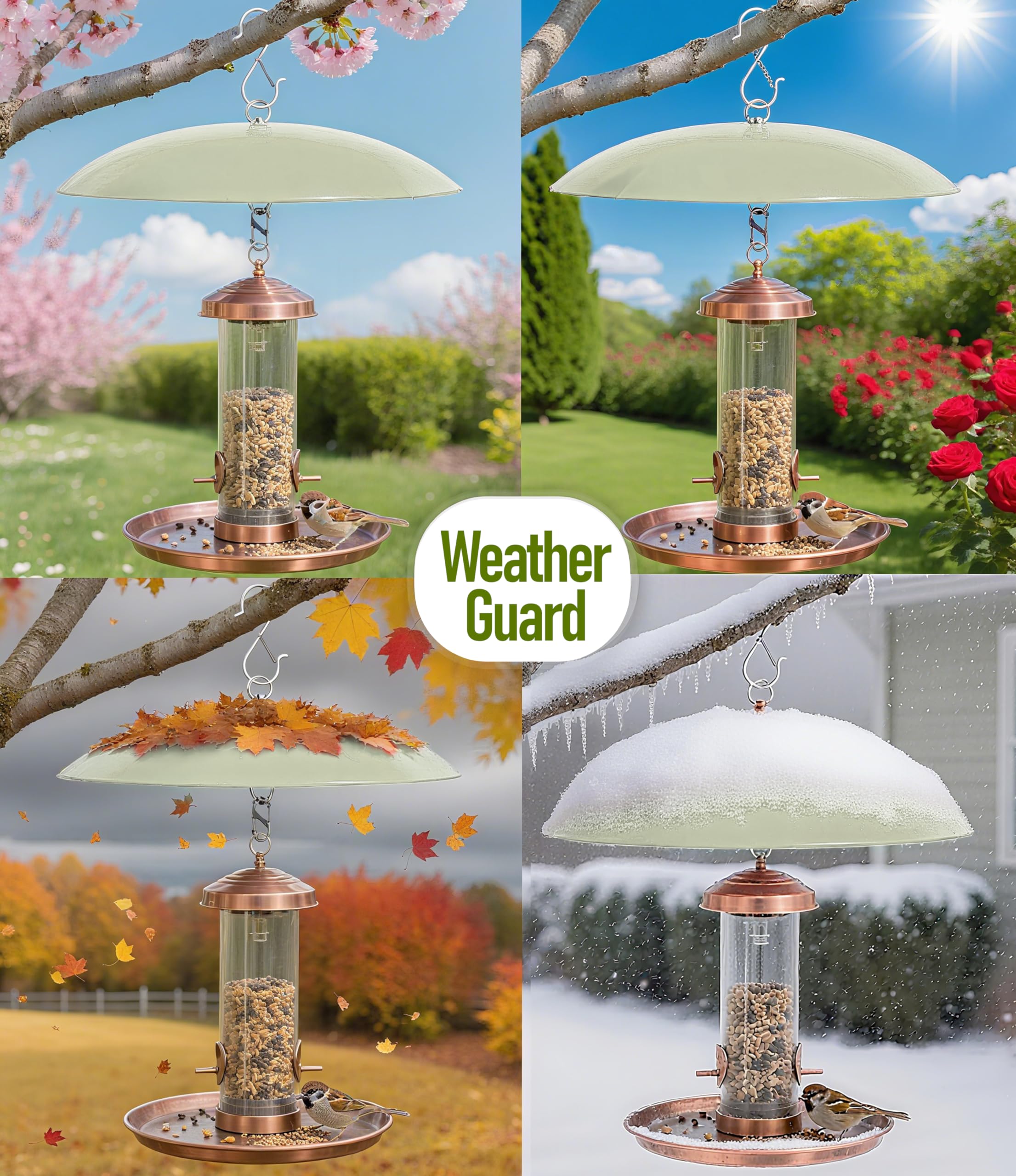 The andergi weather-resistant design works in sun, wind, or snow.