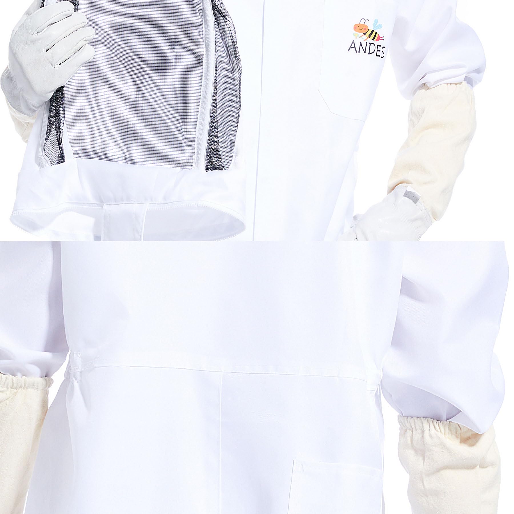 ANDES Beekeeping suit with durable stitching for long-term use.