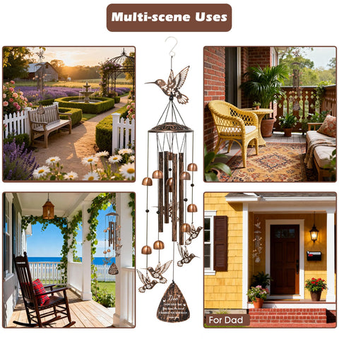 Andmenow garden wind chimes add a welcoming focal point to any yard