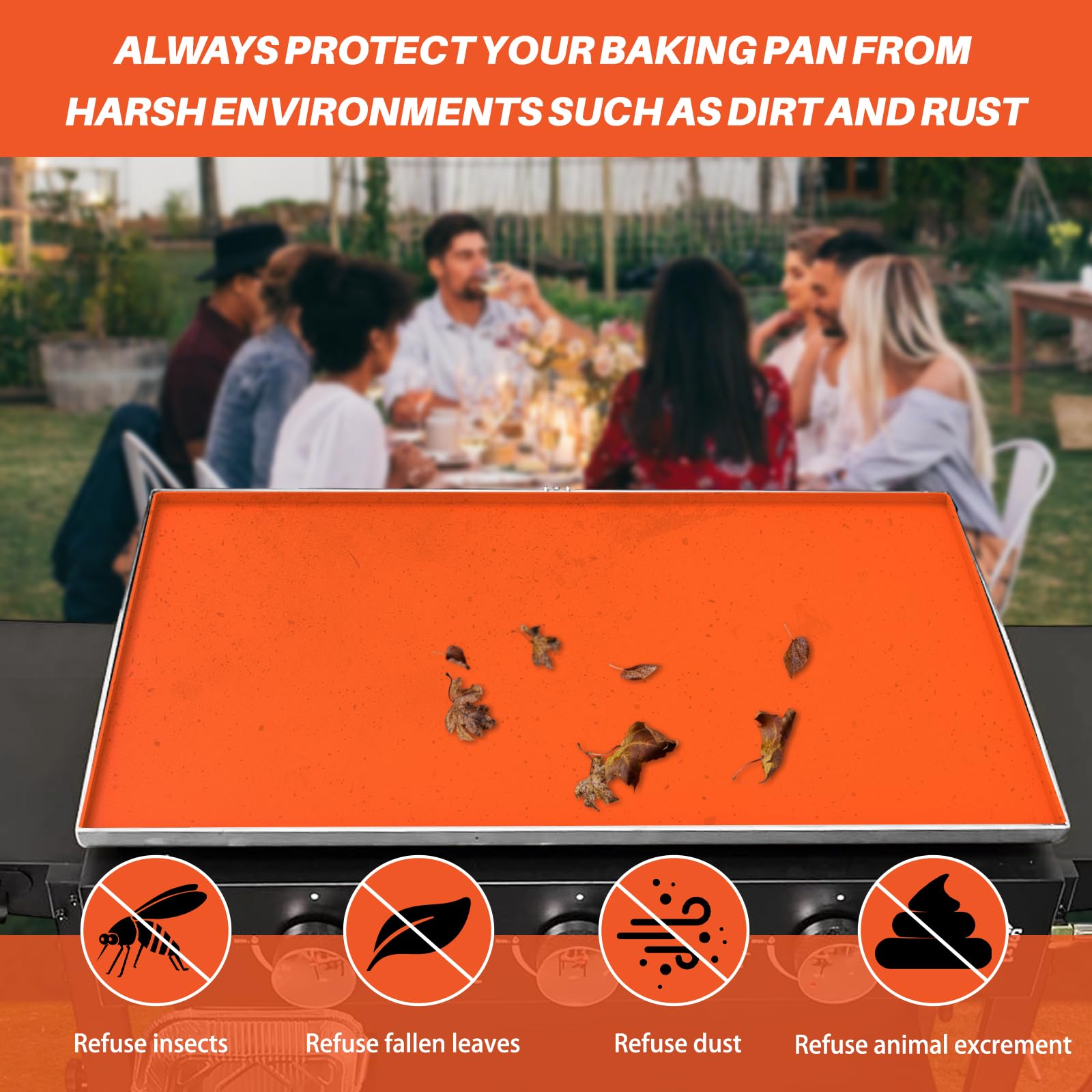 AndoBubblu cover fits perfectly on Blackstone 28-inch griddle