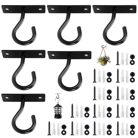 AnDock 6Pack ceiling hooks ideal for indoor plant and decor hanging.