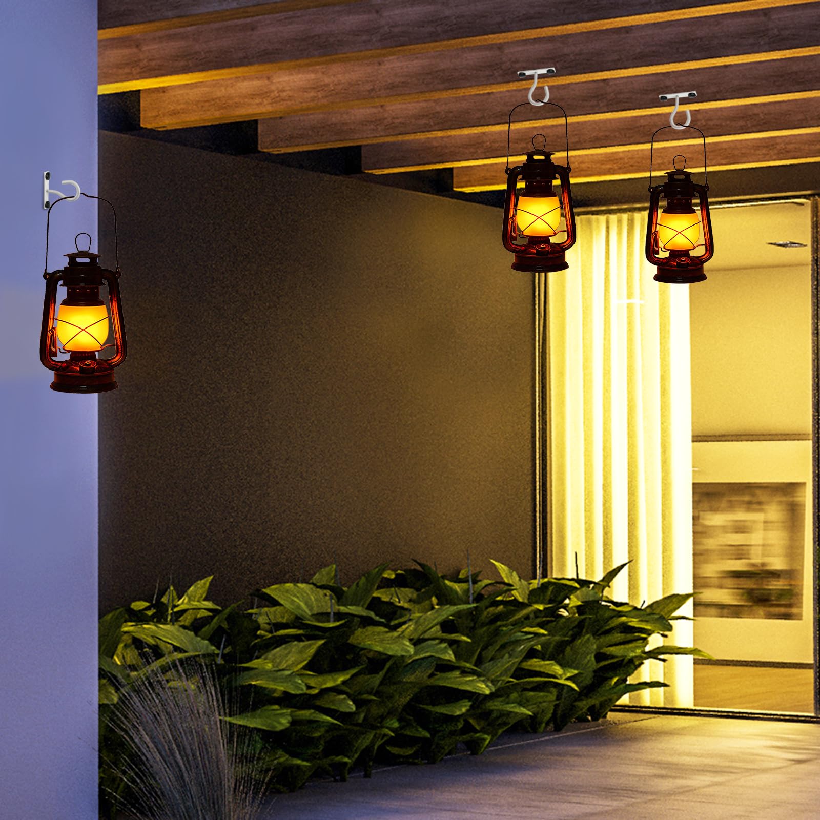 AnDock lights and string lights easily suspended for ambient evenings.
