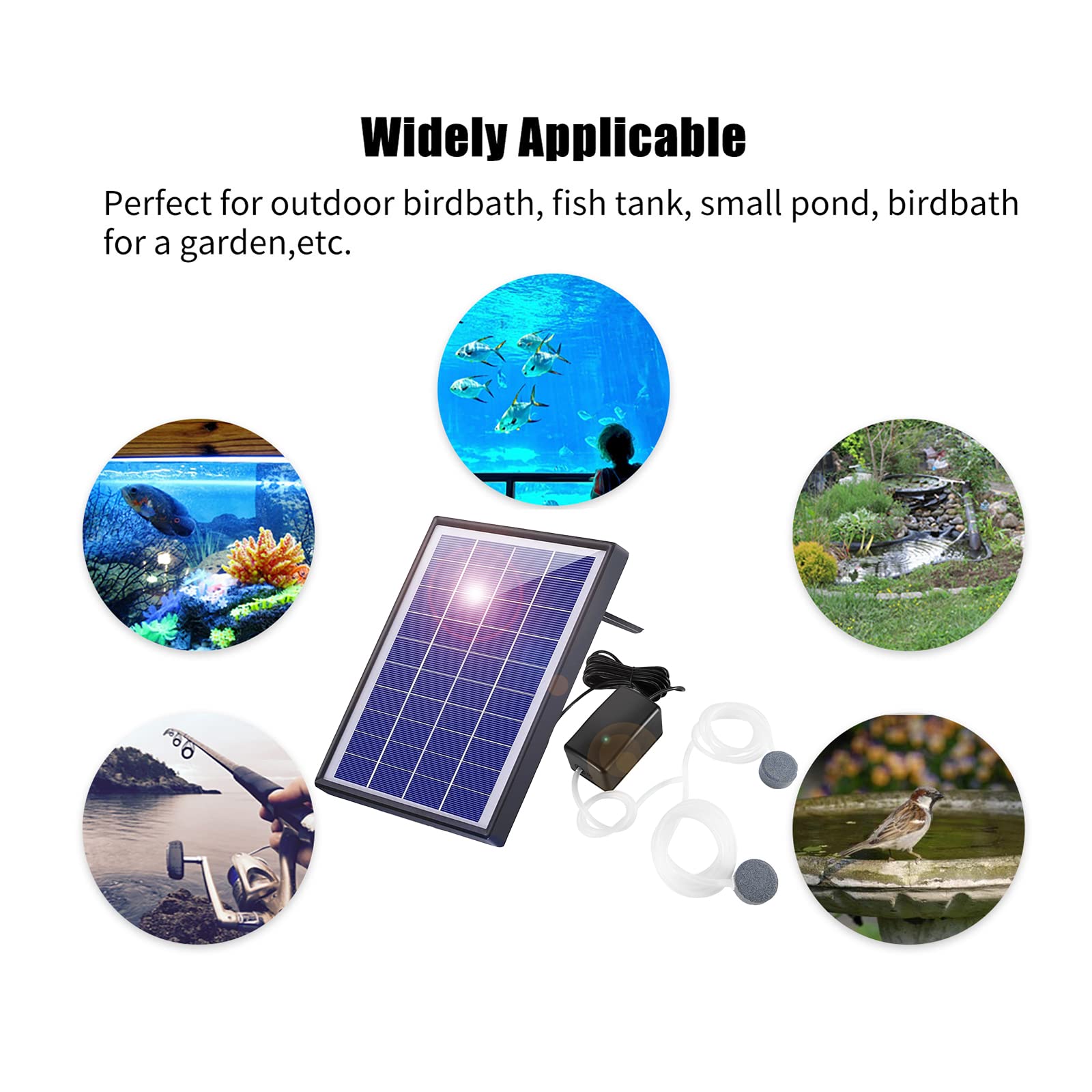 Andoer solar panel angle adjustment captures sun for max efficiency.
