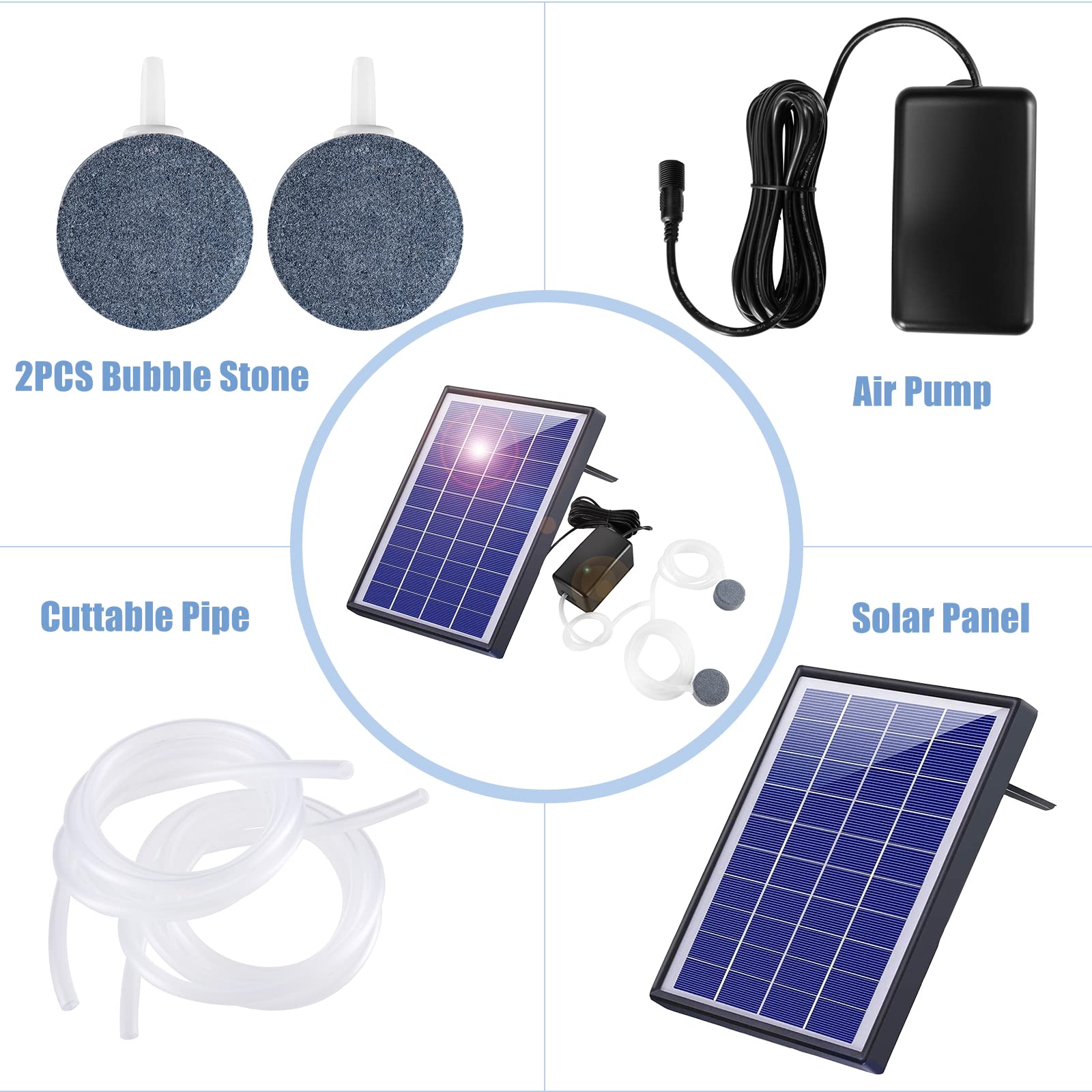 Andoer 300 cm cable allows flexible placement away from sun source.
