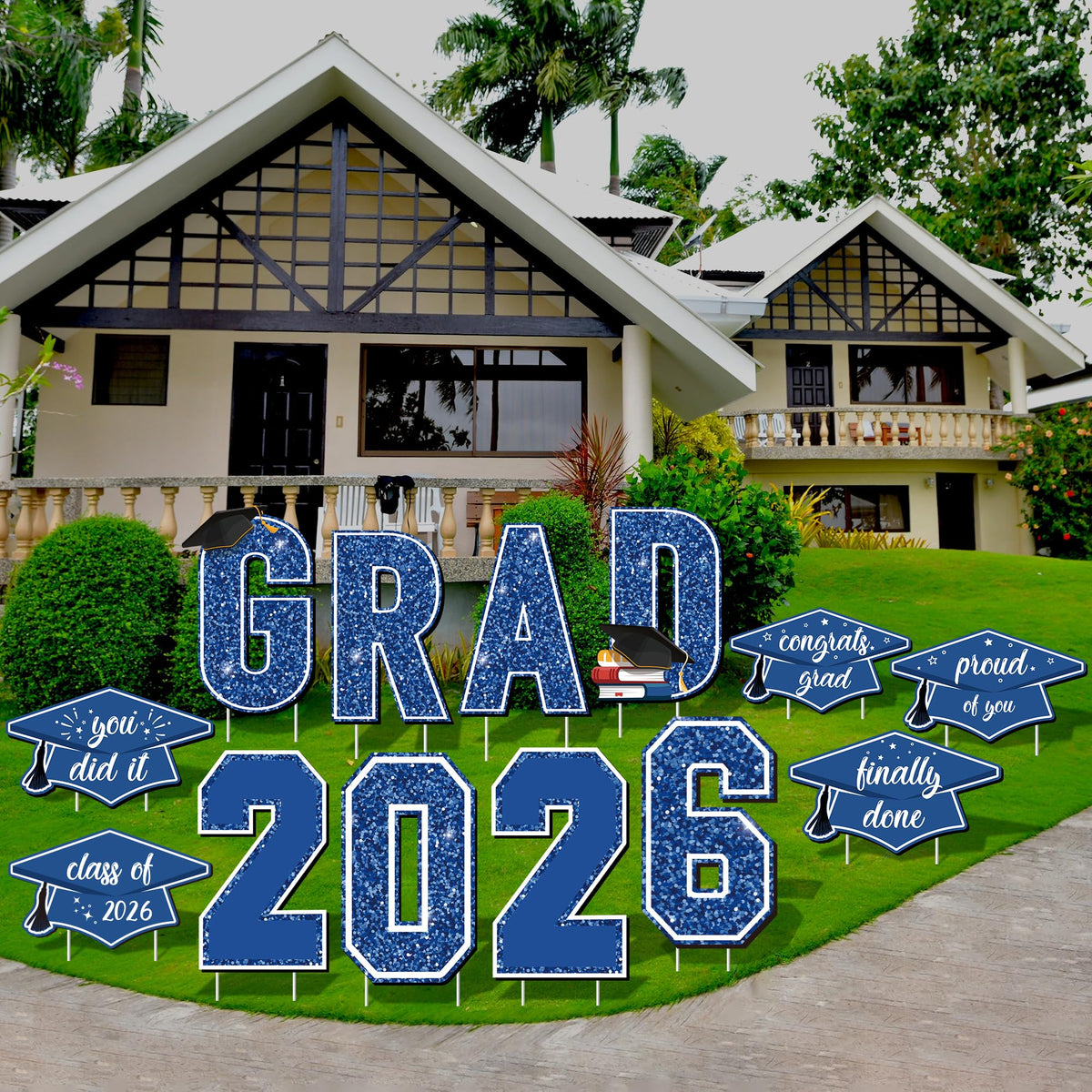 Aneco 2026 Grad yard signs set for bold outdoor display and photo opportunities.