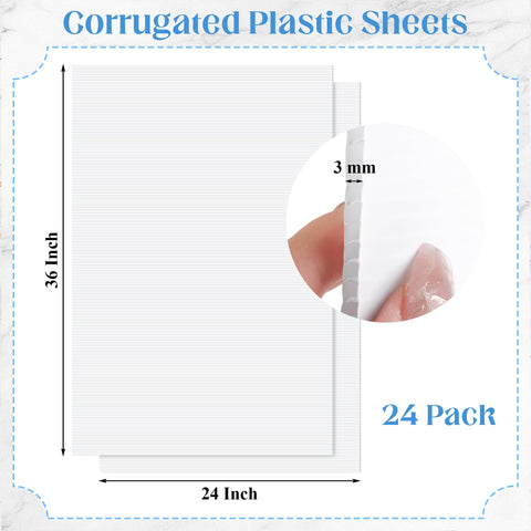 Aneco blank yard sign 24x36, outdoor-ready canvas for customization.