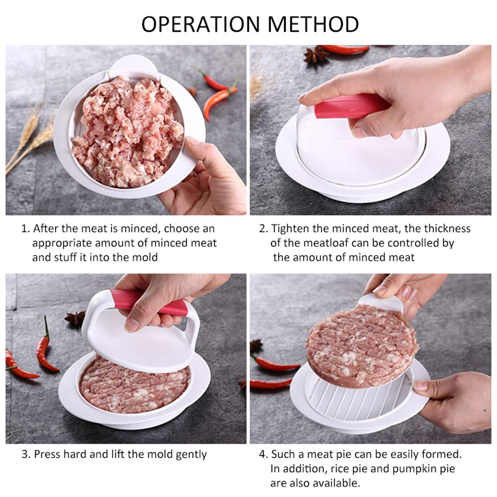 ANEUHS burger press pressure-control handle allows tailored patty thickness
