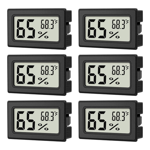 ANFBYOH 6-pack hygrometer display provides clear indoor readings