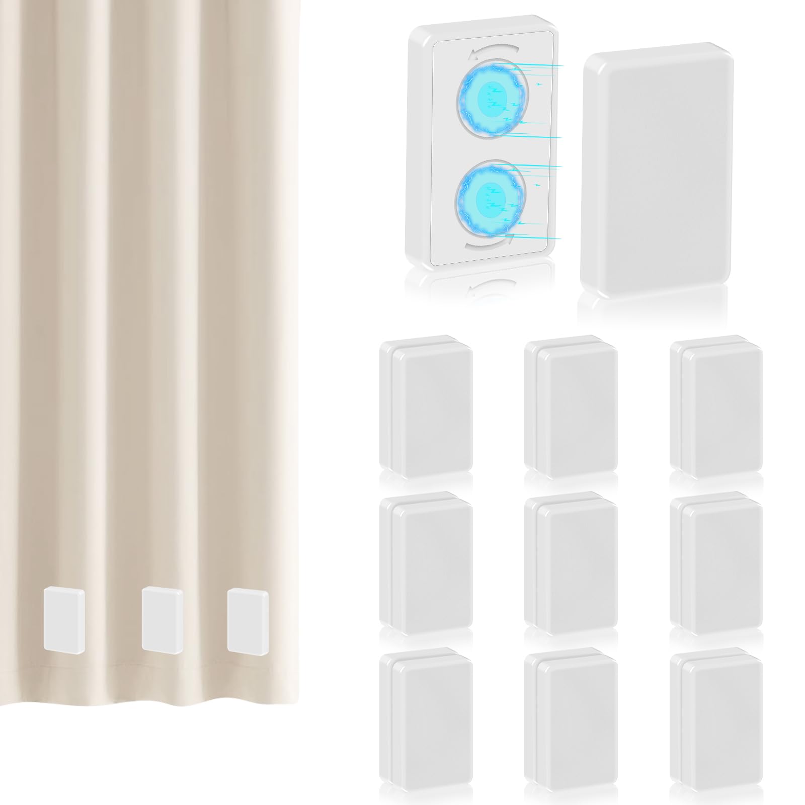 ANGAR 18pcs outdoor curtain weights pack secures fluttering curtains with wind resistance.