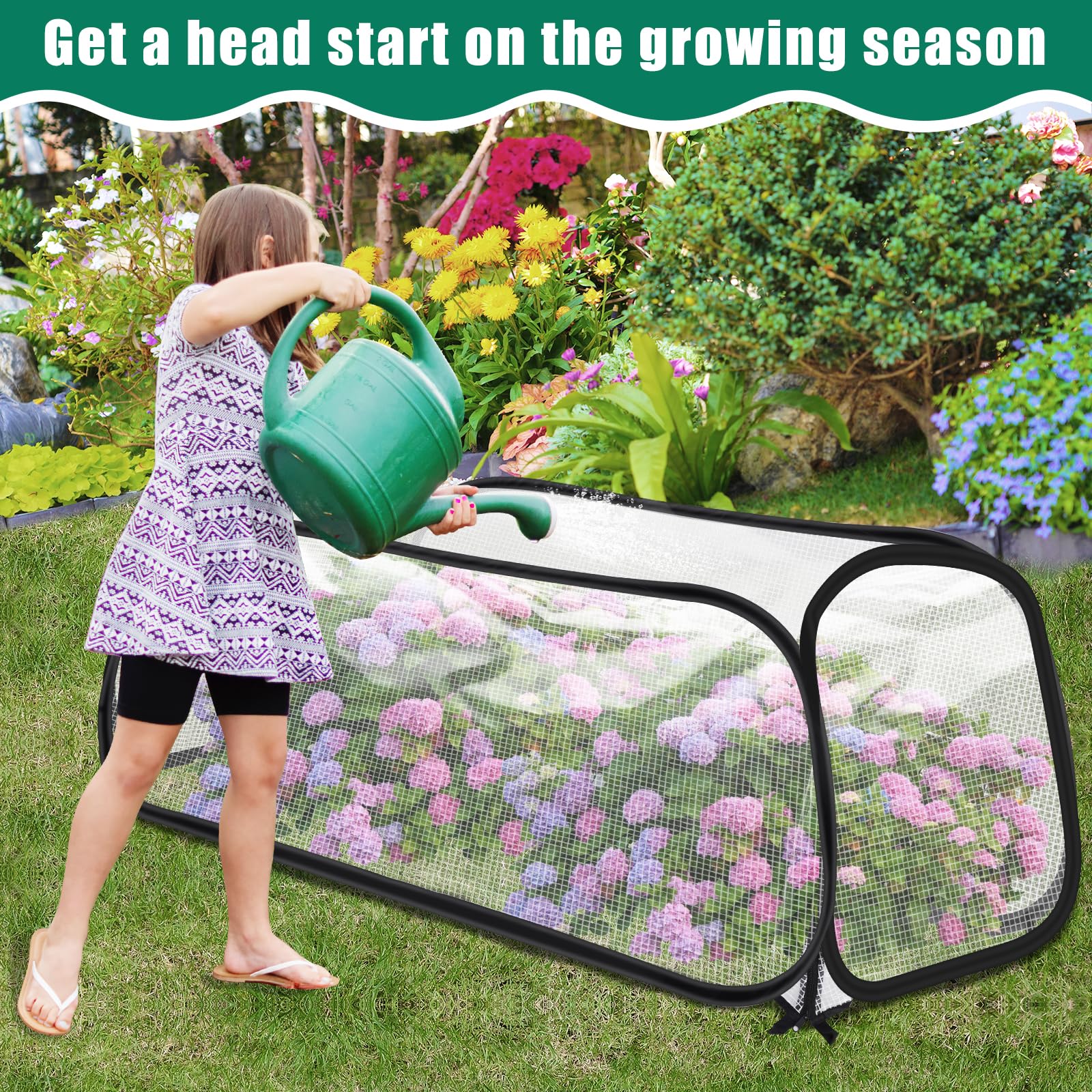 ANGAR 2-Pack easy setup on raised beds with no extra tools
