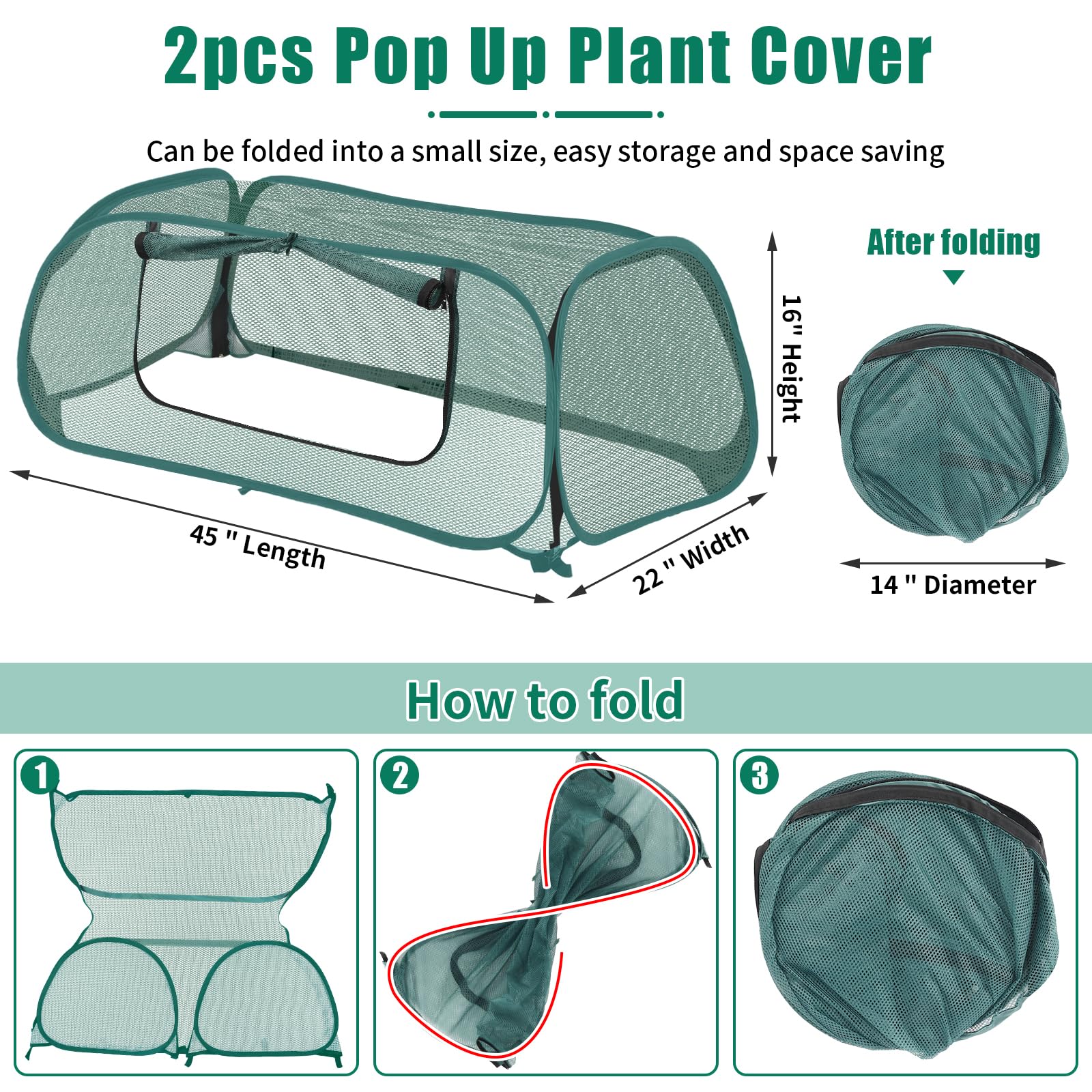 ANGAR 2-pack garden covers provide 30-percent shading for seedlings.