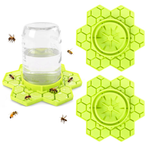 ANGAR bee feeder for mason jars connects securely to jars and supports continuous water supply