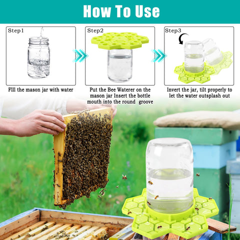 ANGAR bright yellow/blue colors attract more bees and improve drinking efficiency