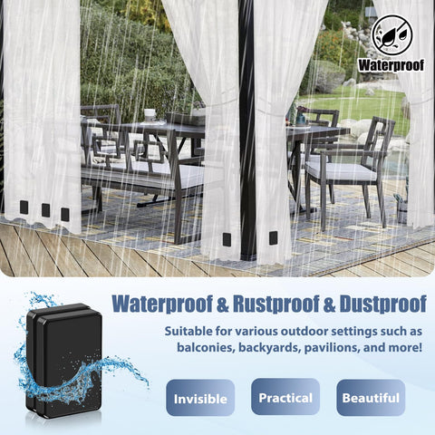 ANGAR matte colors black beige white blend with outdoor decor.