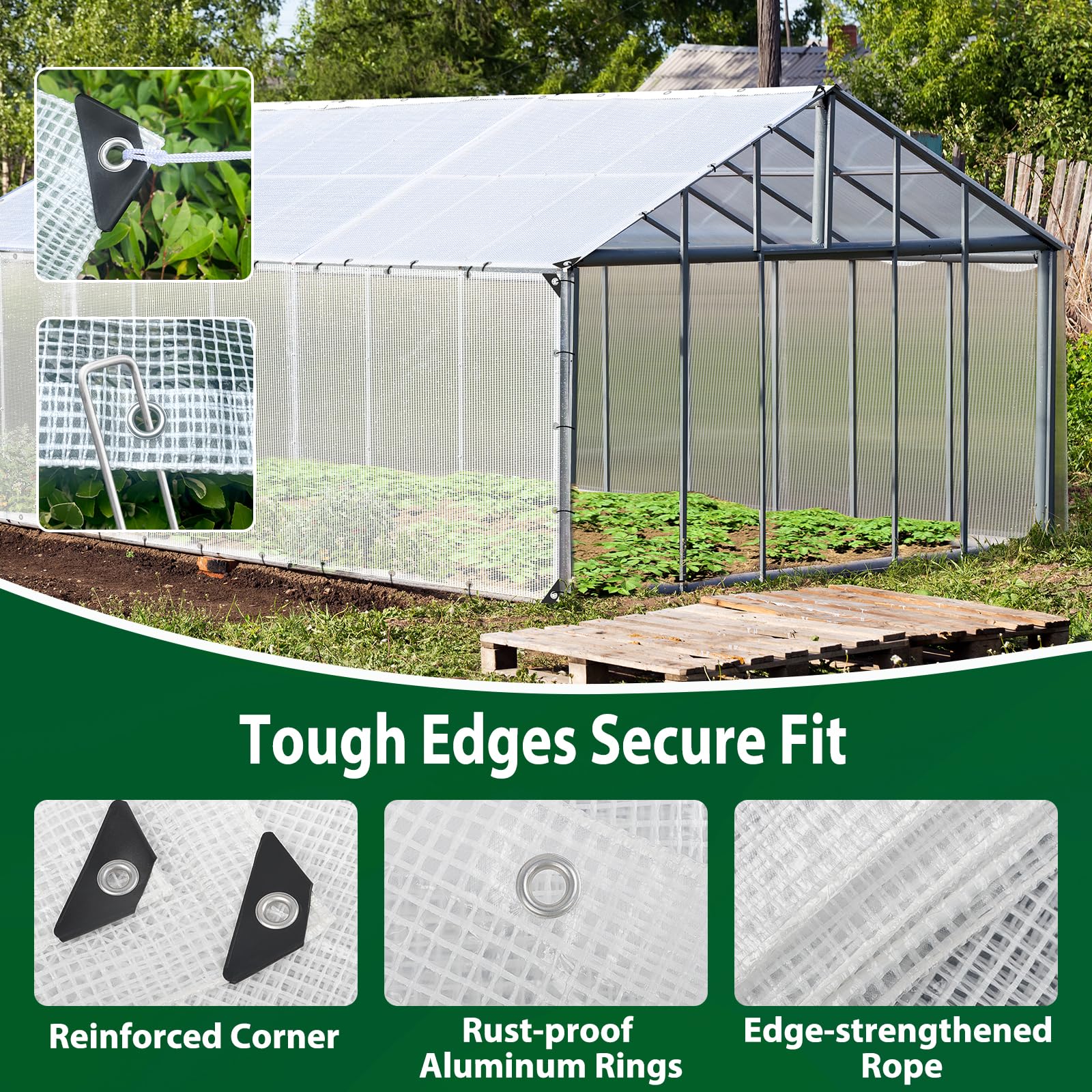 ANGAR edge reinforcement with nylon rope increases durability at edges
