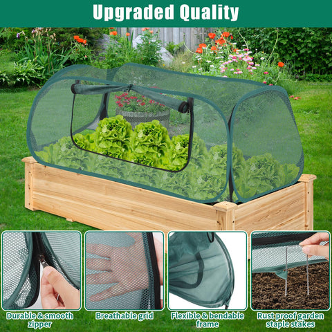 ANGAR foldable raised-bed cover for compact off-season storage.
