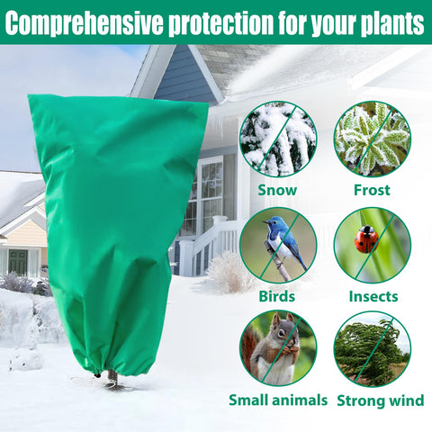 ANGAR covers over shrubs for winter protection with airflow
