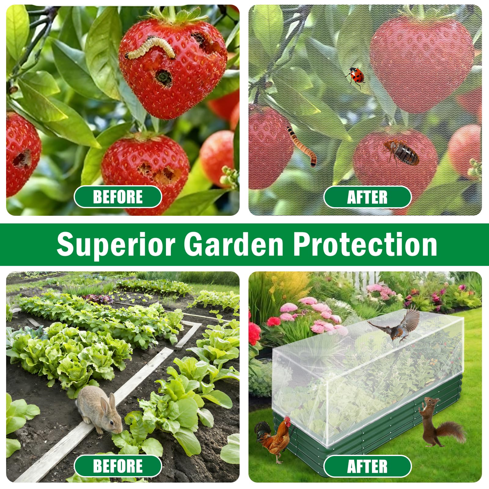 Angar HDPE material netting combines durability with lightweight handling.
