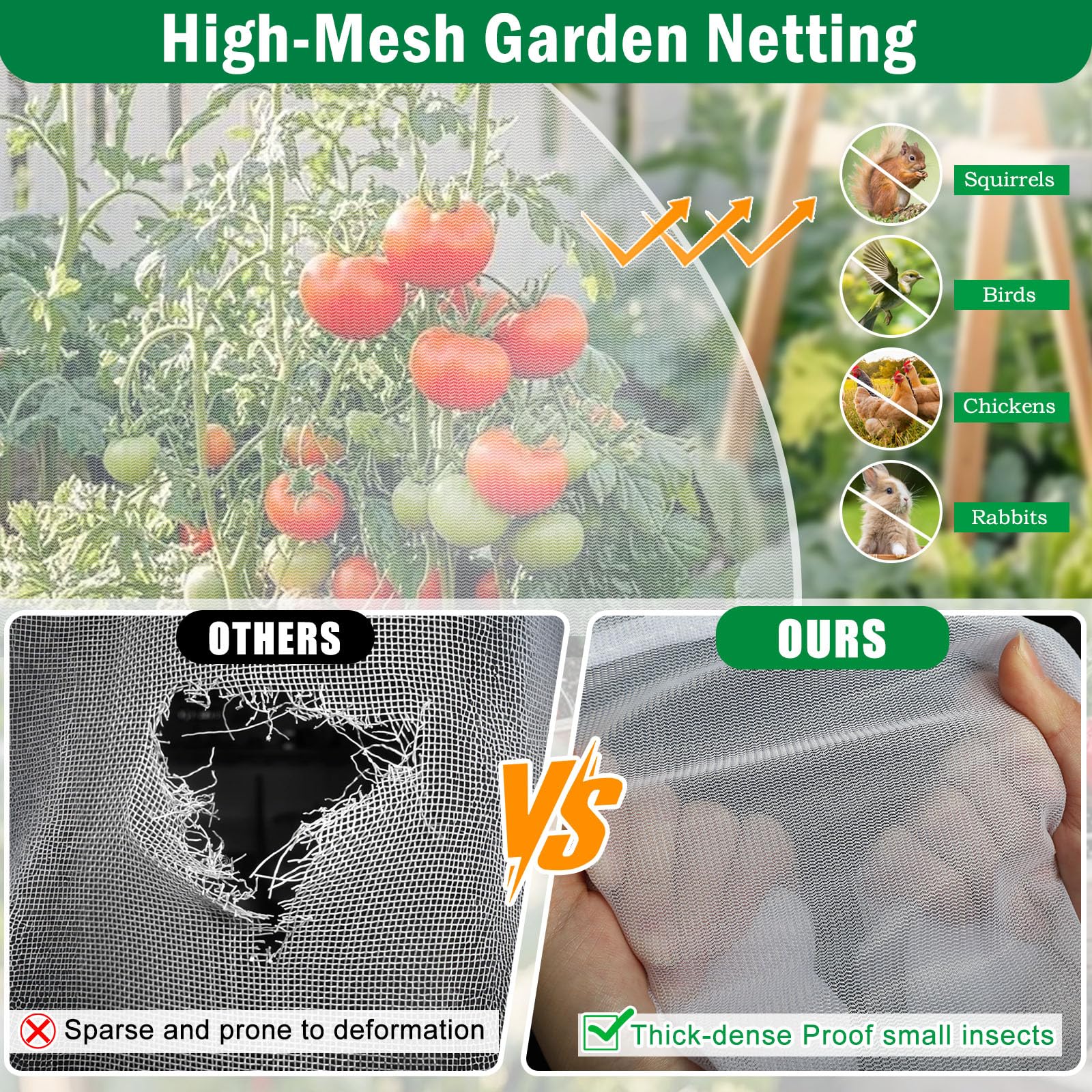 Angar insect barrier netting blocks pests while letting sunlight and air through.