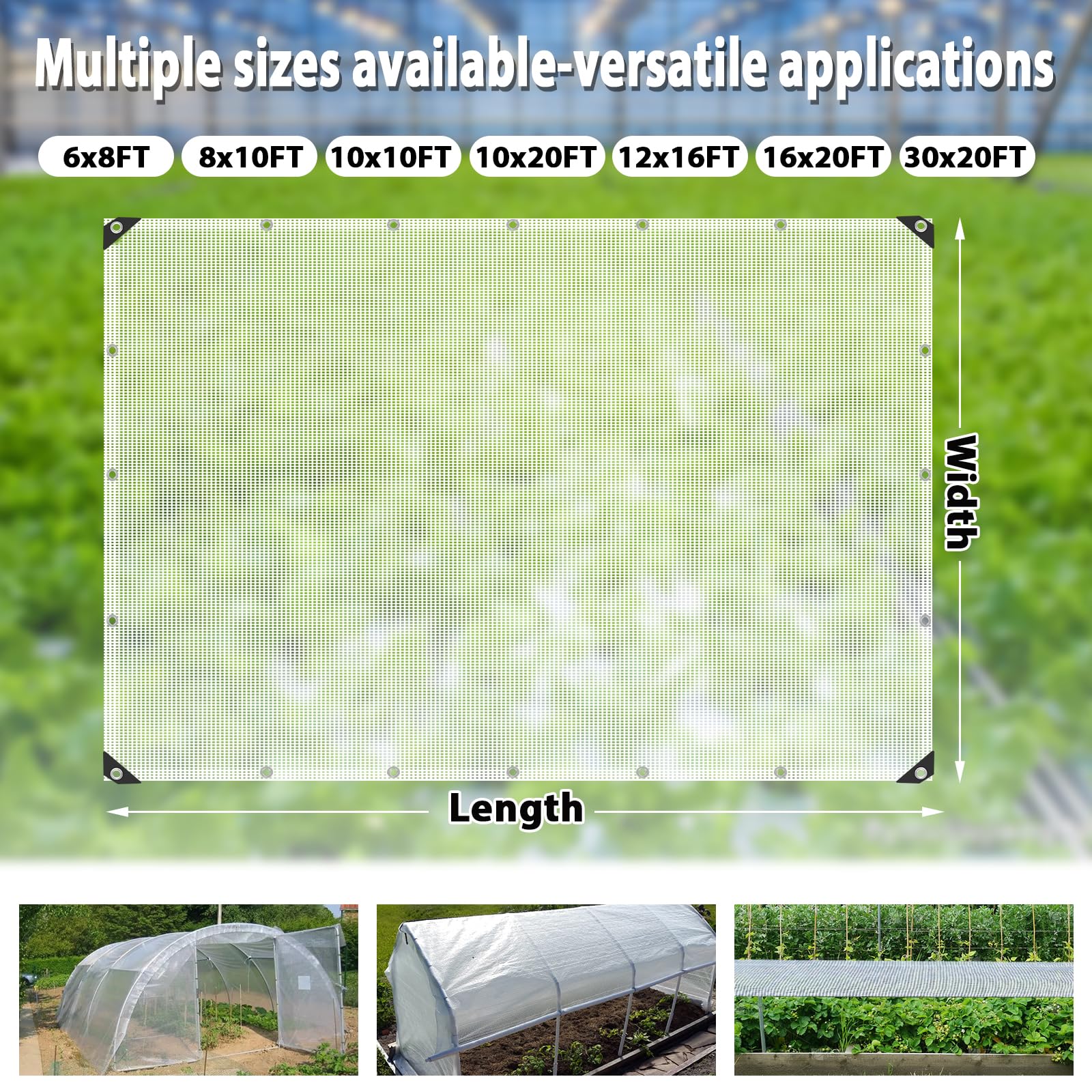ANGAR light-permeable UV-resistant film lets sunlight through for healthy growth