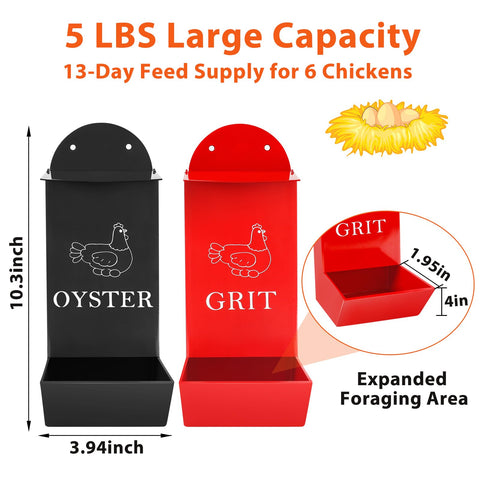 ANGAR weather-resistant metal feeder for outdoor coops