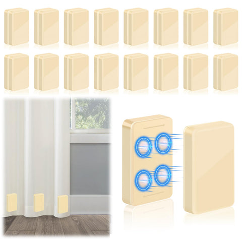 ANGAR 32-piece outdoor curtain weights attached to a curtain, reducing wind flutter